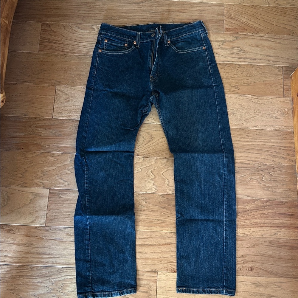 Levi's Blue Denim Jeans with Brown Label